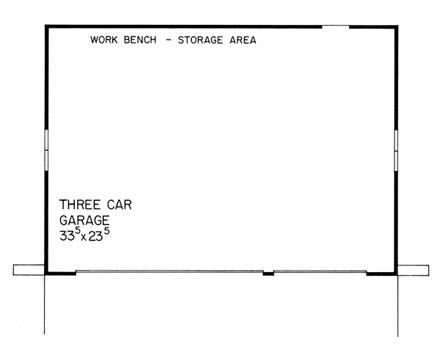 3 Car Garage Plan 95285 First Level Plan