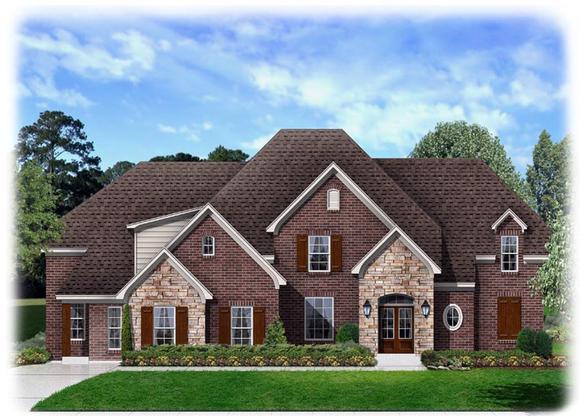 Traditional House Plan 95347 with 4 Beds, 3 Baths, 3 Car Garage Elevation