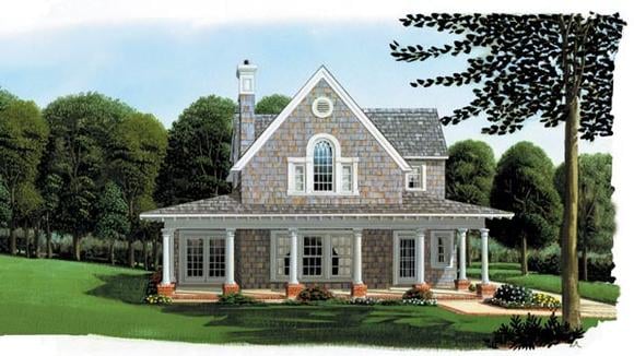 Cottage, Country, Craftsman, Farmhouse House Plan 95541 with 3 Beds, 2 Baths, 2 Car Garage Elevation