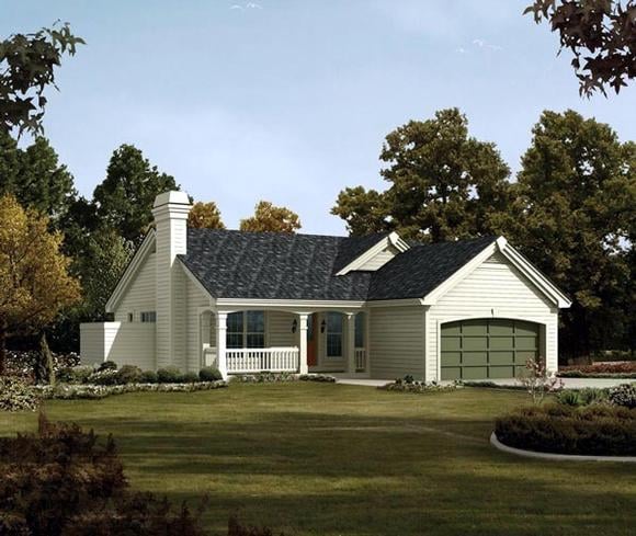 Country, Ranch, Traditional House Plan 95816 with 4 Beds, 3 Baths, 2 Car Garage Elevation