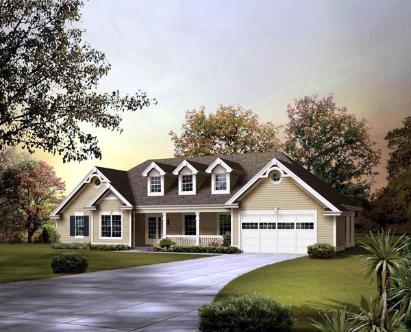 House Plan 95850 - Ranch Style with 1568 Sq Ft, 3 Bed, 2 Bath