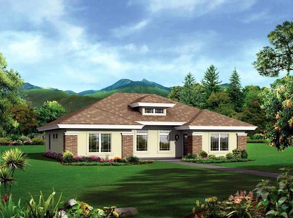 Ranch Multi-Family Plan 95884 with 4 Beds, 4 Baths Elevation