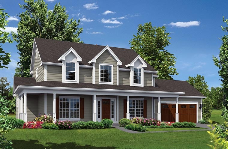 House Plan 95949 - Country Style With 2555 Sq Ft, 3 Bed, 2 Bath,