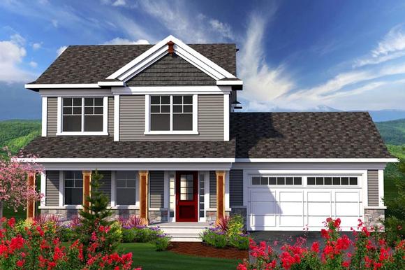 Traditional House Plan 96121 with 3 Beds, 3 Baths, 2 Car Garage Elevation