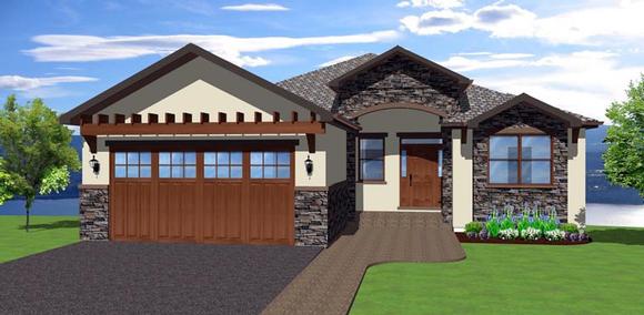 Mediterranean House Plan 96215 with 3 Beds, 5 Baths, 2 Car Garage Elevation