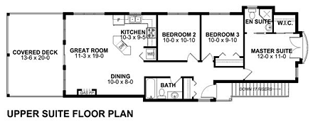 Traditional Multi-Family Plan 96230 with 5 Beds, 4 Baths Second Level Plan
