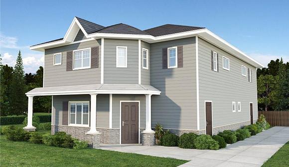 Traditional Multi-Family Plan 96232 with 6 Beds, 6 Baths Elevation