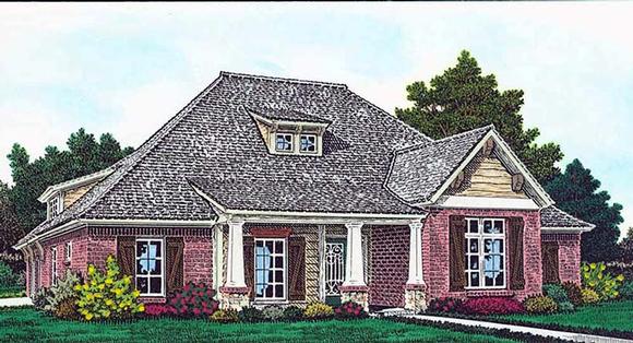 Cottage, Country, Craftsman, French Country House Plan 96333 with 4 Beds, 4 Baths, 3 Car Garage Elevation