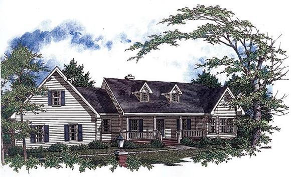 Country House Plan 96529 with 3 Beds, 3 Baths, 2 Car Garage Elevation