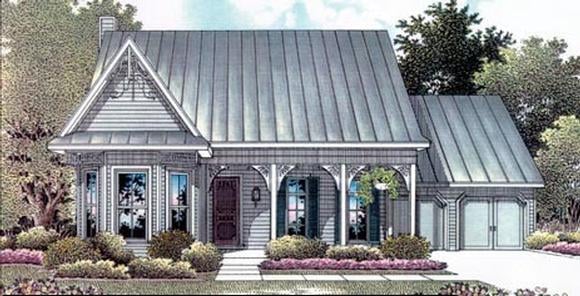 Traditional House Plan 96546 with 4 Beds, 3 Baths, 2 Car Garage Elevation