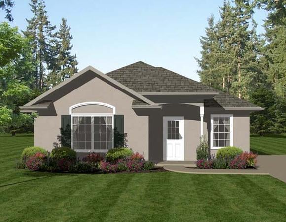 Traditional House Plan 96704 with 2 Beds, 2 Baths Elevation