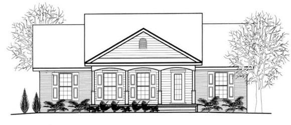 House Plan 96713 with 3 Beds, 2 Baths Elevation