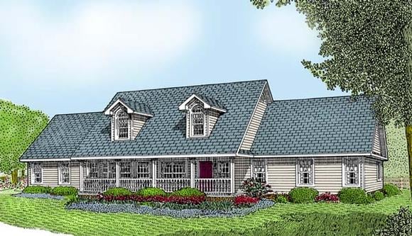 Country House Plan 96811 with 3 Beds, 3 Baths, 2 Car Garage Elevation