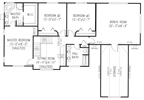 Country, Farmhouse House Plan 96837 with 4 Beds, 3 Baths, 2 Car Garage Level Two