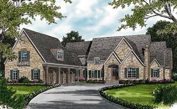 European House Plan 96905 with 6 Beds, 8 Baths, 3 Car Garage Elevation