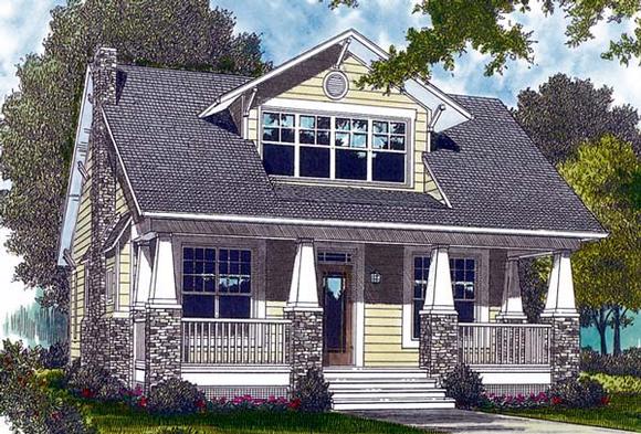 Bungalow, Cottage, Craftsman House Plan 96961 with 3 Beds, 3 Baths, 2 Car Garage Elevation