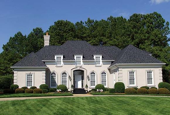 European House Plan 97005 with 3 Beds, 3 Baths, 3 Car Garage Elevation