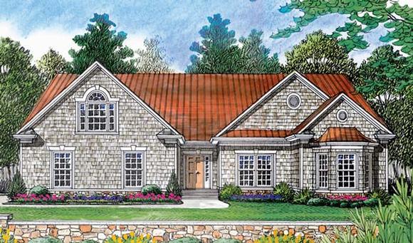 Cottage, Craftsman House Plan 97053 with 4 Beds, 3 Baths, 2 Car Garage Elevation