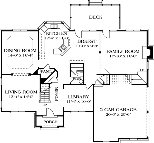 House Plan 97087 - Traditional Style with 2990 Sq Ft, 4 Bed, 2 Ba ...