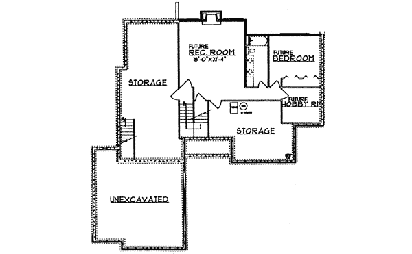 Ranch House Plan 97183 with 3 Beds, 3 Baths, 2 Car Garage Level Two