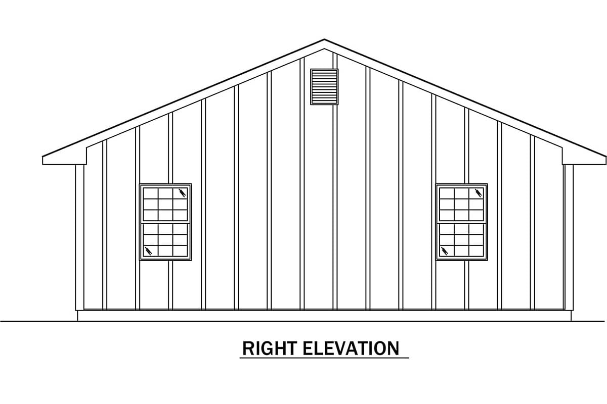 House Plan 97268 - Farmhouse Style with 1400 Sq Ft, 3 Bed, 2 Bath