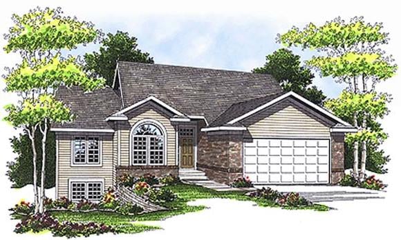 Traditional House Plan 97336 with 3 Beds, 3 Baths, 2 Car Garage Elevation