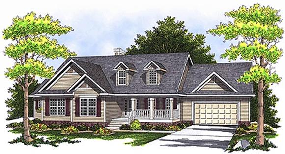 Country House Plan 97340 with 4 Beds, 4 Baths, 2 Car Garage Elevation