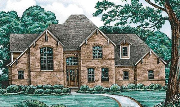 Tudor House Plan 97484 with 3 Beds, 3 Baths, 2 Car Garage Elevation
