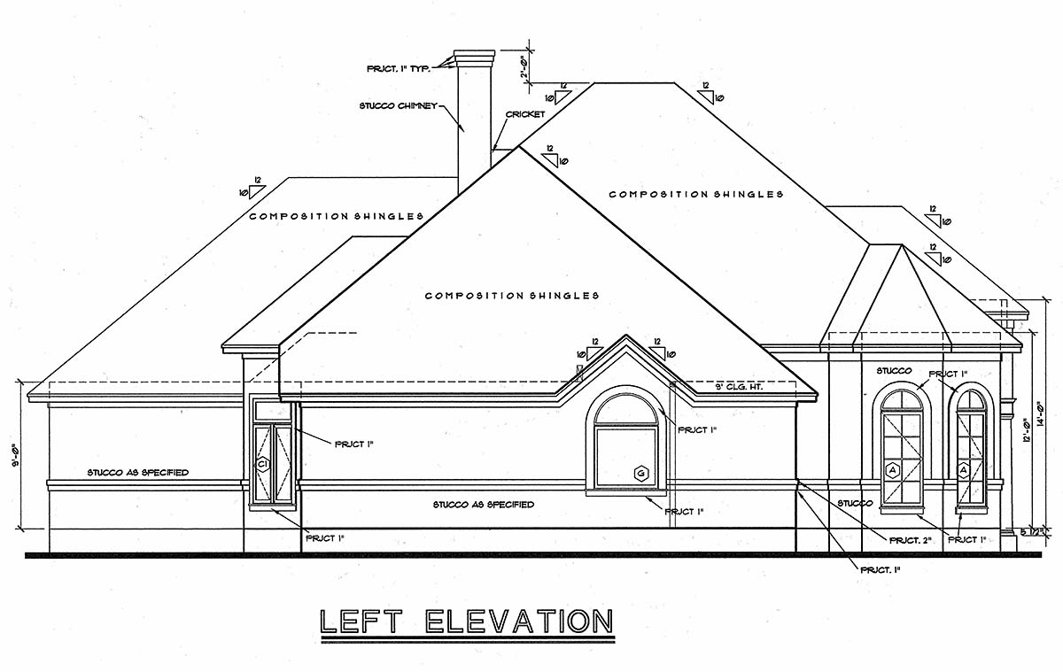 European, Victorian Plan with 2517 Sq. Ft., 3 Bedrooms, 3 Bathrooms, 2 Car Garage Picture 3