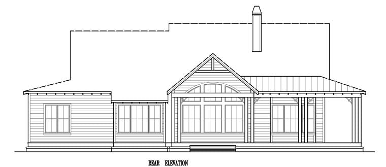 Country, Southern, Traditional Plan with 2045 Sq. Ft., 3 Bedrooms, 3 Bathrooms, 2 Car Garage Picture 16