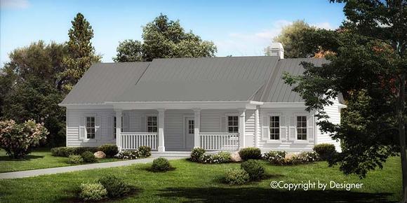 Ranch, Southern, Traditional House Plan 97612 with 3 Beds, 2 Baths Elevation