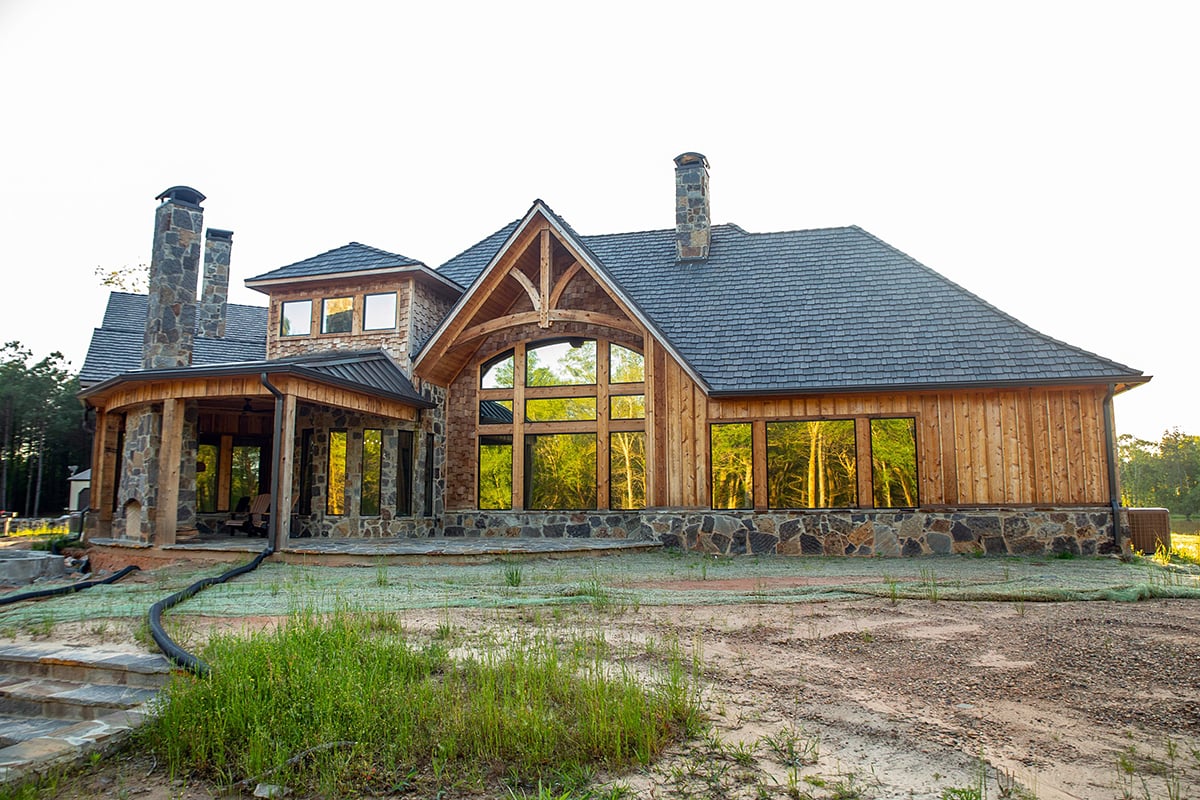 Country, Craftsman, Southern, Traditional House Plan 97614 with 6 Beds, 6 Baths, 3 Car Garage Rear Elevation