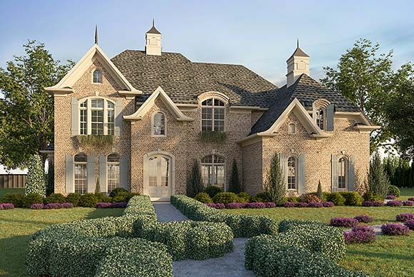 Country, European, Southern, Traditional House Plan 97615 with 4 Beds, 5 Baths, 3 Car Garage Elevation