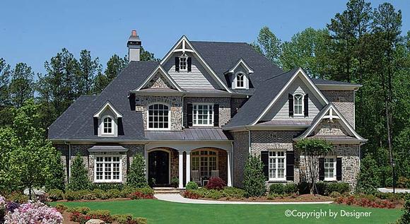 Traditional House Plan 97626 with 5 Beds, 5 Baths, 3 Car Garage Elevation