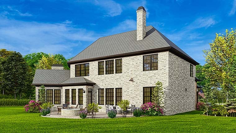 Country, European, Southern, Traditional Plan with 3338 Sq. Ft., 5 Bedrooms, 4 Bathrooms, 3 Car Garage Picture 6