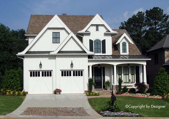 New American, Southern, Traditional, Tudor House Plan 97633 with 3 Beds, 4 Baths Elevation