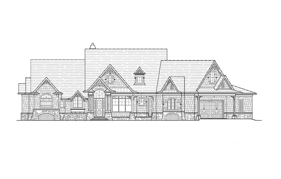 Craftsman, Tuscan Plan with 3572 Sq. Ft., 3 Bedrooms, 4 Bathrooms, 2 Car Garage Picture 2