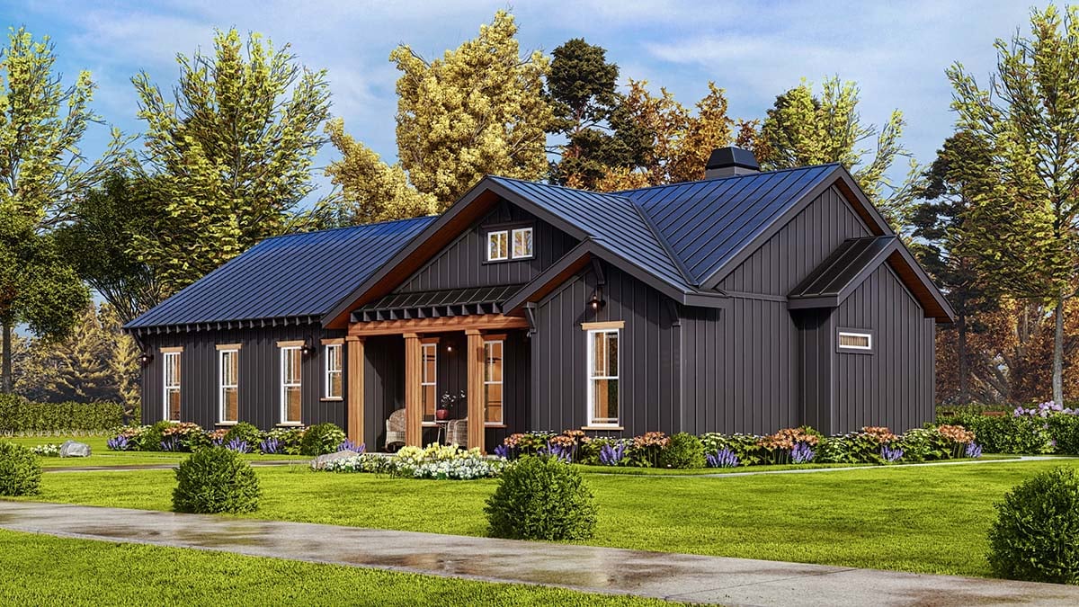 Country, Farmhouse, Southern Plan with 1925 Sq. Ft., 3 Bedrooms, 3 Bathrooms Picture 2