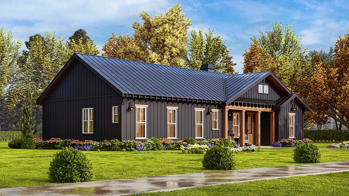 Country, Farmhouse, Southern Plan with 1925 Sq. Ft., 3 Bedrooms, 3 Bathrooms Picture 3