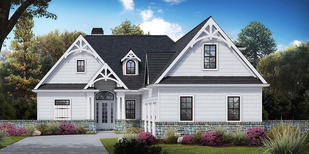 Country, Craftsman, Farmhouse, Ranch House Plan 97658 with 3 Beds, 3 Baths, 3 Car Garage Elevation