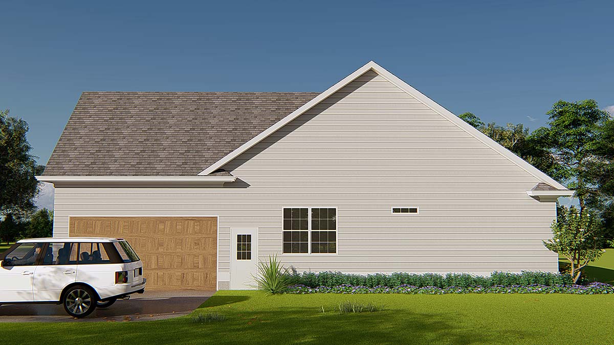 Cottage, Ranch, Traditional Plan with 2237 Sq. Ft., 3 Bedrooms, 2 Bathrooms, 2 Car Garage Picture 2