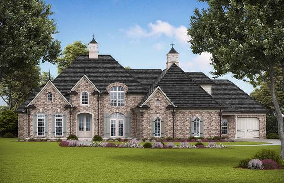 Traditional, Tudor House Plan 97681 with 4 Beds, 5 Baths, 3 Car Garage Elevation
