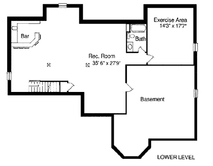 European, Victorian House Plan 97703 with 3 Beds, 2 Baths, 2 Car Garage Second Level Plan