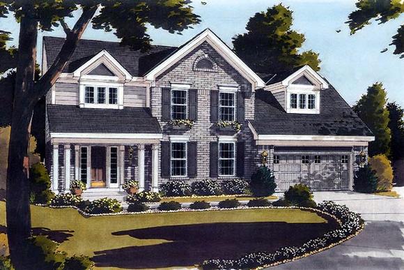 Country House Plan 97712 with 3 Beds, 3 Baths, 2 Car Garage Elevation