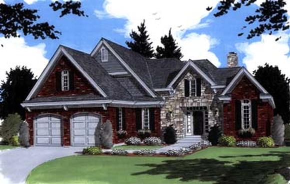 Bungalow House Plan 97779 with 3 Beds, 3 Baths Elevation