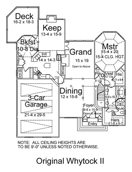 European, Greek Revival House Plan 98211 with 4 Beds, 4 Baths, 3 Car Garage First Level Plan