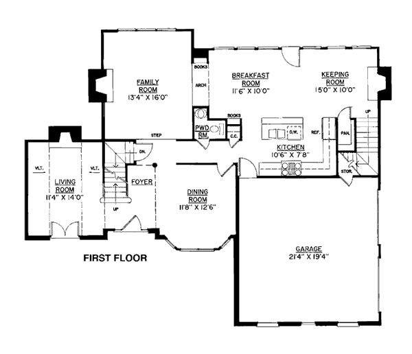 House Plan 98236 - Victorian Style with 2491 Sq Ft, 4 Bed, 2 Bath