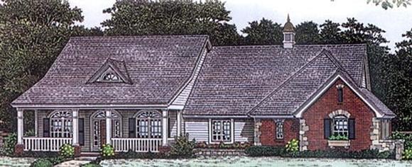 Country House Plan 98594 with 3 Beds, 3 Baths, 3 Car Garage Elevation