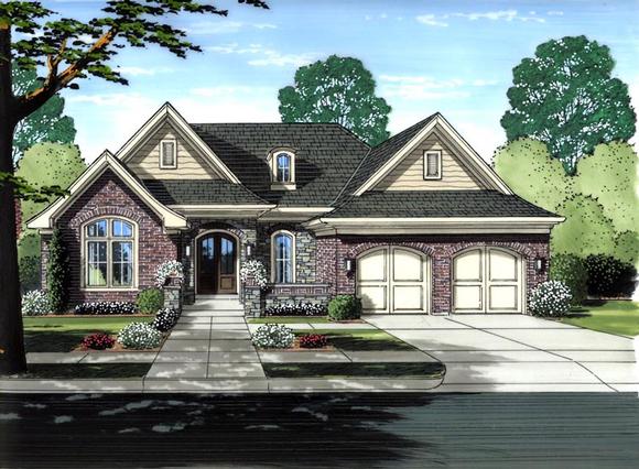 Victorian House Plan 98654 with 3 Beds, 3 Baths, 2 Car Garage Elevation