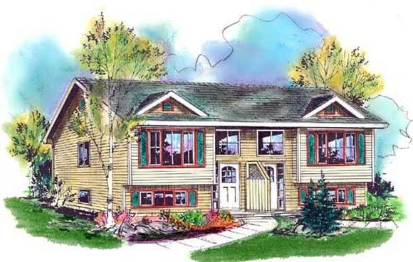 Narrow Lot, One-Story, Traditional Multi-Family Plan 98881 with 4 Beds, 2 Baths Elevation